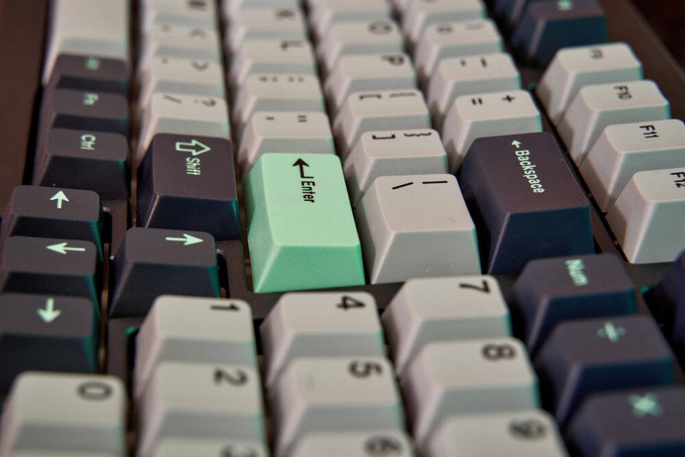 Up close of the keycaps