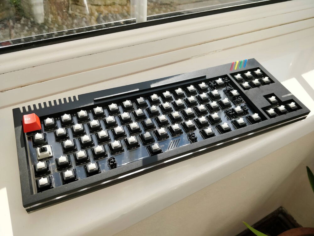 Without keycaps after first assembly