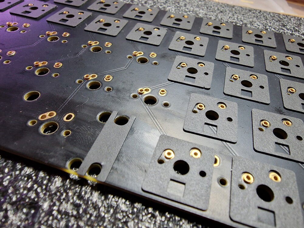 Switch Pads and Stab Pads on the PCB