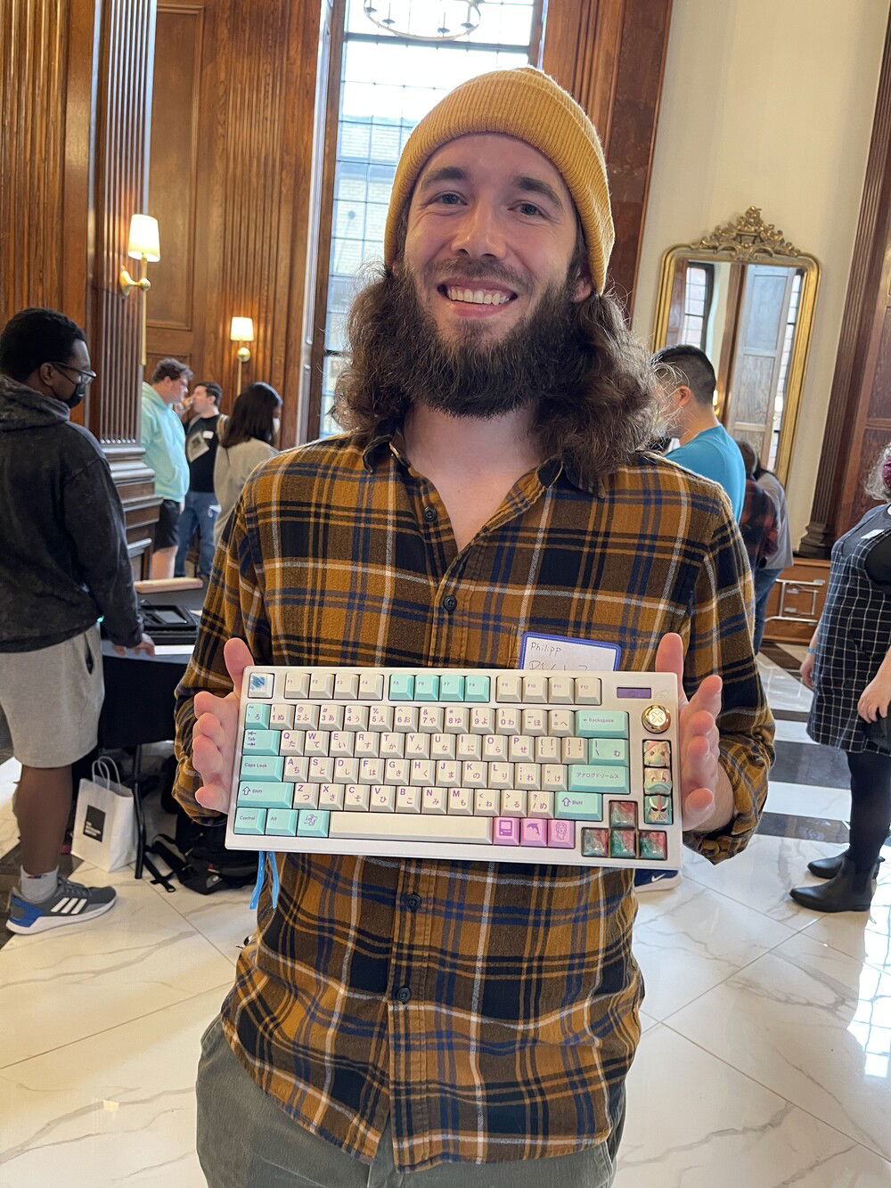 This is Pwade! He’s the designer of Analog Dreams and this was taken at the NovelKeys meetup