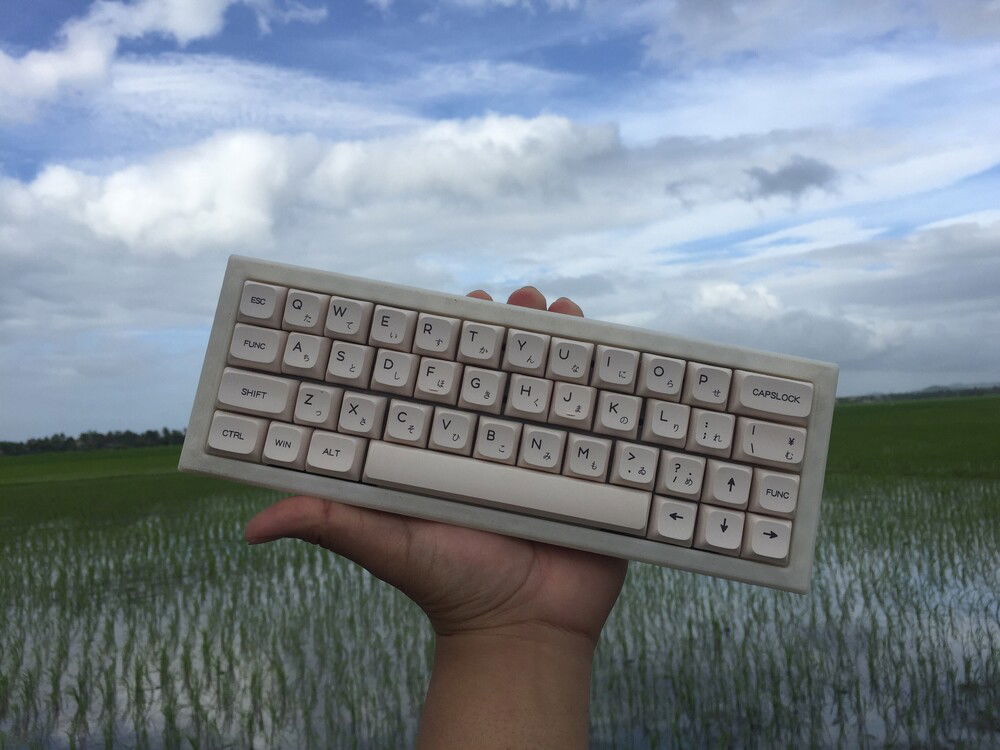 All white 40% build