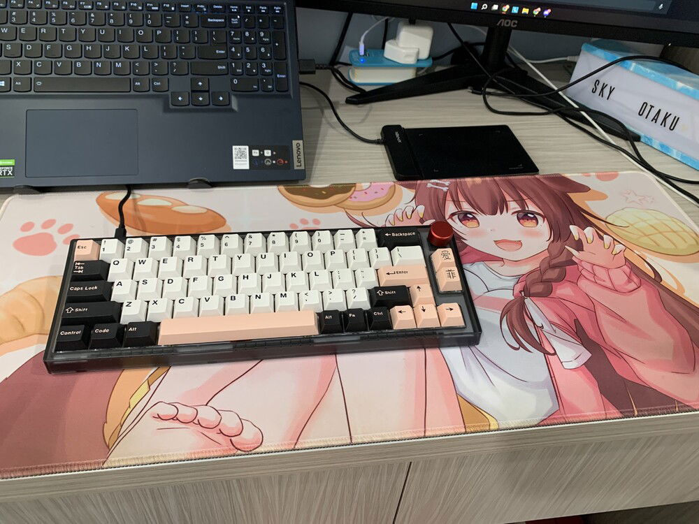 wanted to go for a build that matches with this mouse pad :)