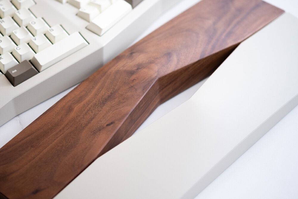 Walnut and Polycarbonate wristrests