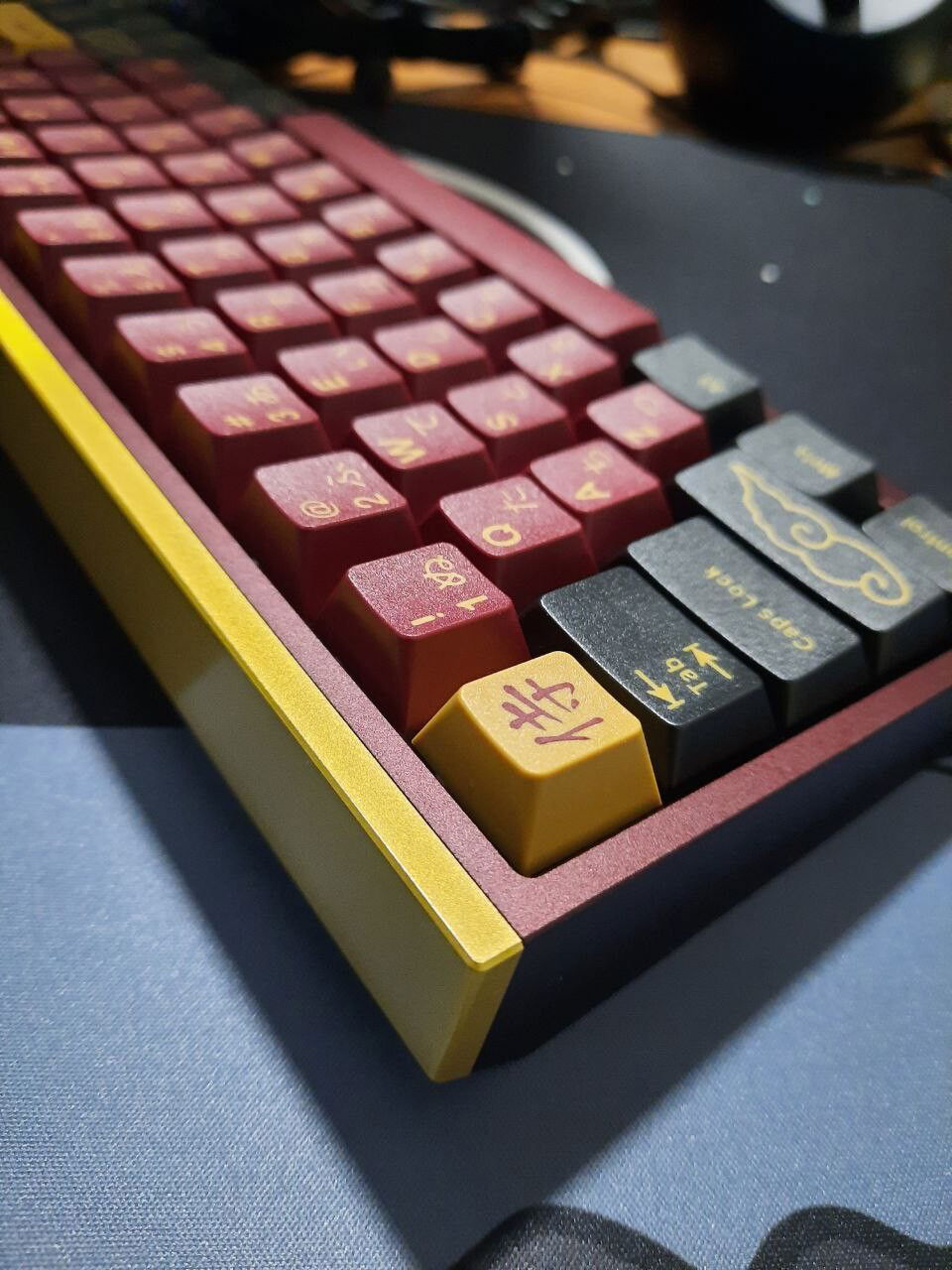 Mode 65 Maroon w/ Brass backpiece
