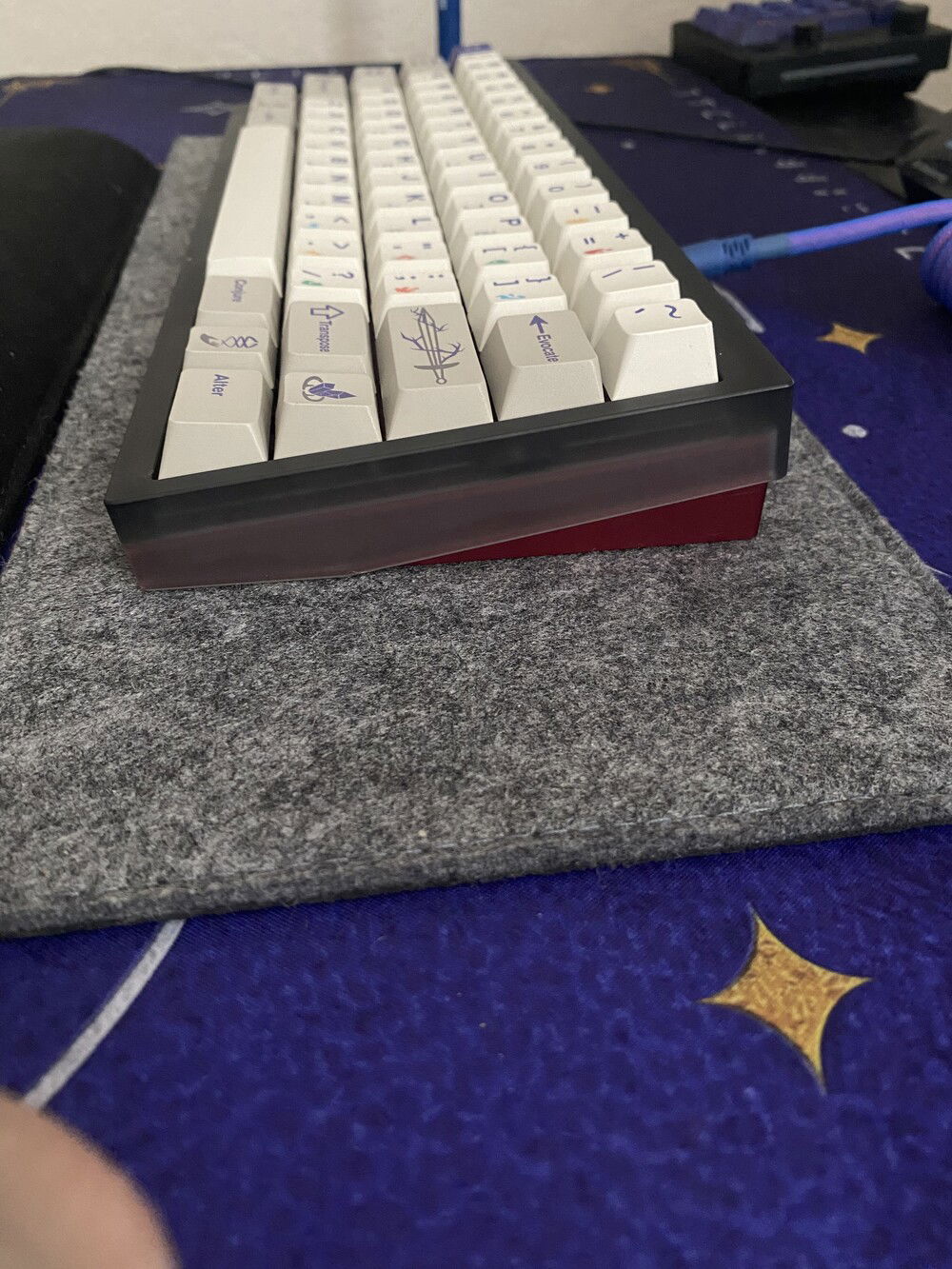 Before I changed up the Backspace